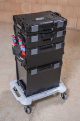 L-BOXX Trolley, stacked with L-BOXXes