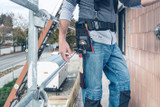 L-BOXX ProClick Hammer Holder S in use on jobsite