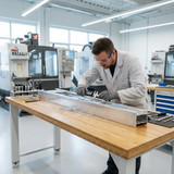 Basic workbench, height 850 mm, Bamboo worktop, Worktop length: 2000mm in use