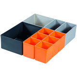 GARANT Box insertion set for 1/2 base tray (10 boxes in 4 sizes)