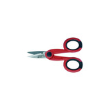 HOLEX Electrician's scissors with 2-component grip and wire cutter