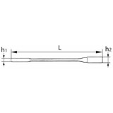 Garant Metric Combination Ratcheting Wrench, Sizes 8 mm to 50 mm diagram