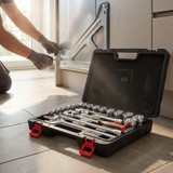 4045197955982 Holex Socket Set 1/2 inch Square Drive 20 Pieces Carrying Case Plastic Inlays Holex 630049 20 in use in kitchen