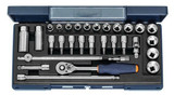4062406060756 Garant 3/8 inch 30 piece Socket Set Spark Plug Socket ABS Case Garant Tools 634025 SD