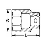 Garant 3/8 inch Short Hexagon Socket Metric Sizes Garant Tools 637229