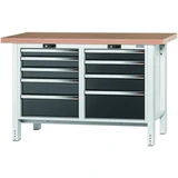 GARANT GridLine Workbench, 9 drawers, Beech marine ply worktop, 20x20G