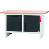 HOLEX Workbench with 2 drawers and 2 swing doors