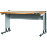 GARANT GridLine mLevel workstation with bamboo worktop