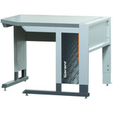GARANT GridLine Corner workstation with base frame with Eterlux worktop, light