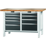 GARANT GridLine Workbench, 9 drawers, Bamboo worktop, 20x20G