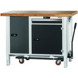 GARANT GridLine Workbench with undercarriage, without height adjuster and vice, with bamboo worktop, 20x20G