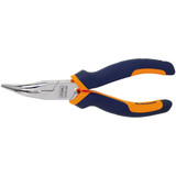 GARANT Snipe nose pliers, angled, chrome-plated, with grips