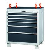 GARANT GridLine Tool cabinet complete with drawers, can be lifted by crane 200 kg, 36x24G