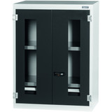 GARANT GridLine Top-mounted cabinet with drawer, Viewing window swing doors, 26x16G