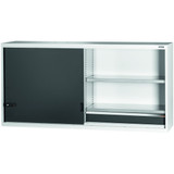 GARANT GridLine Top-mounted cabinet with drawer, Plain sheet metal sliding doors, 36x14G