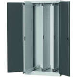 GARANT GridLine Upright cabinet perforated panel with plain sheet metal swing doors
