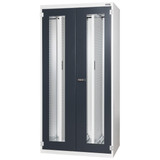 GARANT GridLine Perforated panel upright cabinet width 40G with Viewing window swing doors