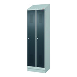 HOLEX Garment locker with a sloping top, fitted base and DOM cylinder lock