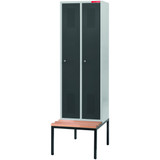 HOLEX Garment locker with bench and DOM cylinder lock