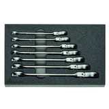 GARANT Open ended / ratchet ring spanner set