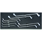 GARANT Double-ended ring spanner set, cranked