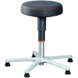 GARANT Work stool, fabric cushion, with glides, low