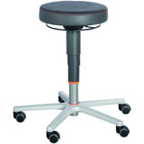 GARANT Ergonomic work stool, synthetic leather, with castors