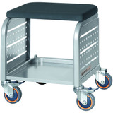 GARANT Assembly stool, workshop stool with synthetic leather covering
