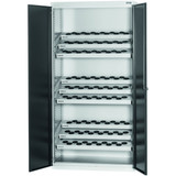 GARANT GridLine CNC cabinet complete with tool sockets, with plain sheet metal swing doors