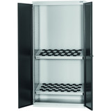 GARANT GridLine CNC cabinet complete with tool sockets, with plain sheet metal swing doors