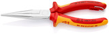 KNIPEX 8" Long Nose Pliers with Cutter-1000V Insulated-Tethered Attachment