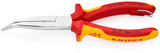 KNIPEX 8" Long Nose 40° Angled Pliers with Cutter-1000V Insulated-Tethered Attachment