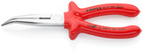 KNIPEX 8" Long Nose 40° Angled Pliers with Cutter-1000V Insulated