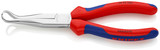 KNIPEX Long Nose Pliers without Cutter, 8", Comfort Grip, 45 degree Angled