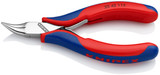 KNIPEX 4 1/2" Electronics 45° Angled Pliers-Half Round Tips-Handle Type 2