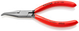 KNIPEX 5 1/4" Long Nose Relay Adjusting 40° Angled Pliers-Flat Tips