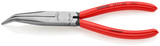 KNIPEX Long Nose 40° Angled Pliers without Cutter, 8", Plastic