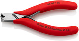 KNIPEX Electr End Cutting Nippers, 4.5", Semi-flush Sml Bevel Cut