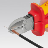 KNIPEX Diagonal Cutters-1000V, 7.25", Comfort Grip, ASTM