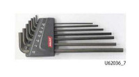 7 Piece Inch Long Hex Key L-Wrench Set