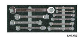 10 Piece Ratchet Ring Wrench Set Garant