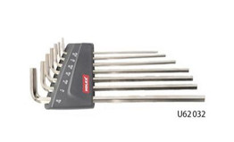 Holex 7 Piece Inch Long Hex Key L-Wrench Set Nickel-Plated