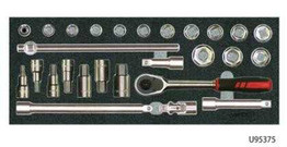 27 Piece Holex 1/2 Drive Socket Set Holex U95375 27