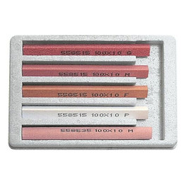 Tyrolit Set of hones, 5 pieces, Aluminium Oxide, in a plastic box 5   558805 5