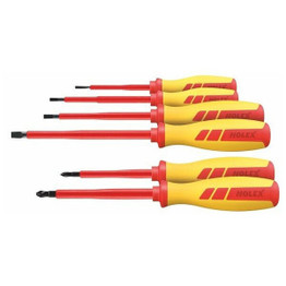 Holex Electrician's Insulated Phillips and Slot-Head Screwdriver Set