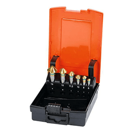 Holex Countersink 90 Degree TiN Coated Set of 6 in Case