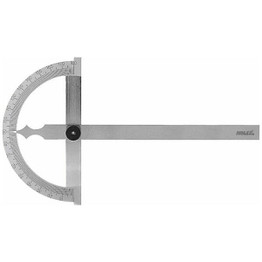 Holex Protractor with open graduated arc, Graduated arc ⌀×Stock length: 120X150mm