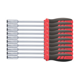 Holex Nut Driver Long with Handle Set of 10 Inch U62202 10