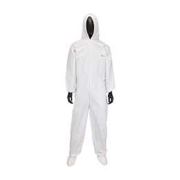 PosiWear BA Coverall w Hood & Boot, 58 gsm