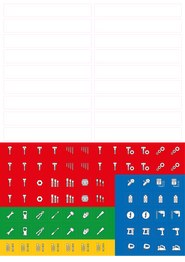 L-BOXX Labeling Stickers for Stackable Tool Storage System